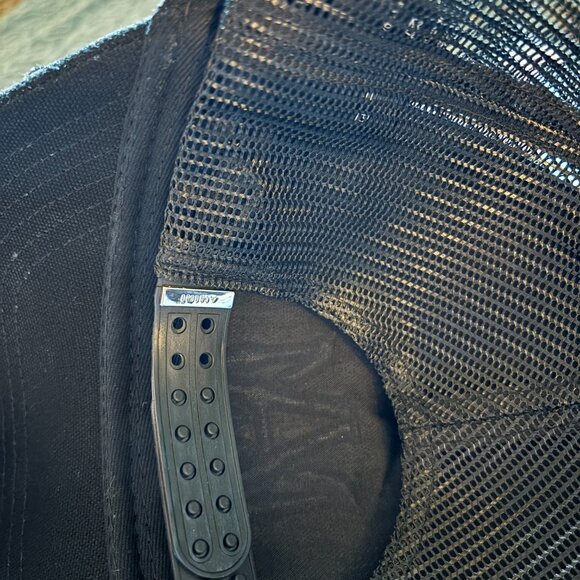 AMIRI BLACK M.A. TRUCKER HAT WITH BLUE LOGO - Picture 4 of 6